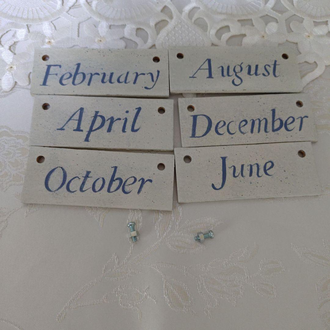 専用　２点おまとめ万年カレンダー ティンバック　トールペイント作品