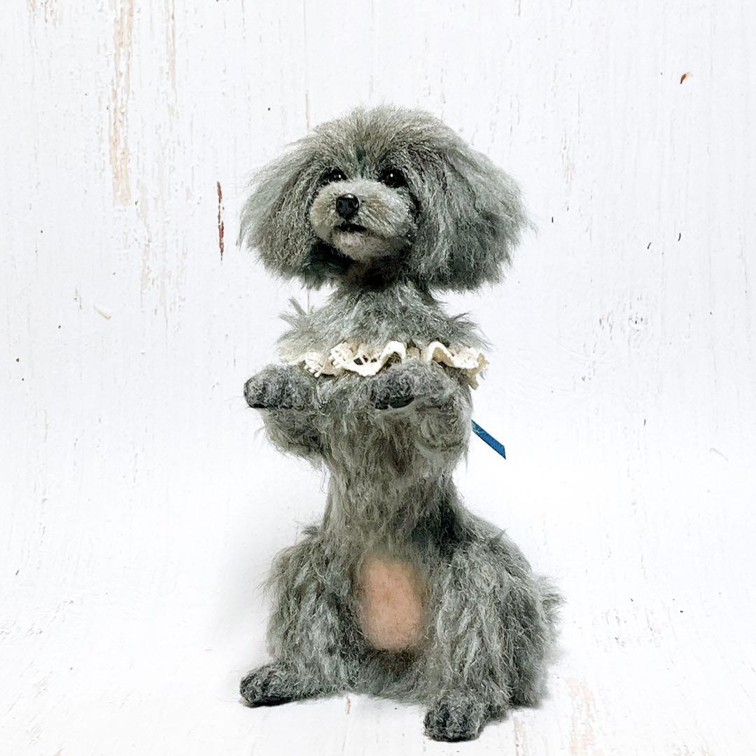sky 羊毛フェルト 犬 トイプードルちゃん