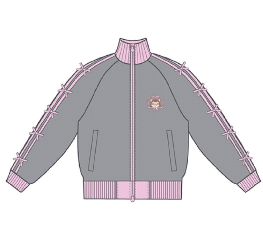 コレサワ れ子ちゃんりぼんジャージ リボンデザイン グレー ピンク