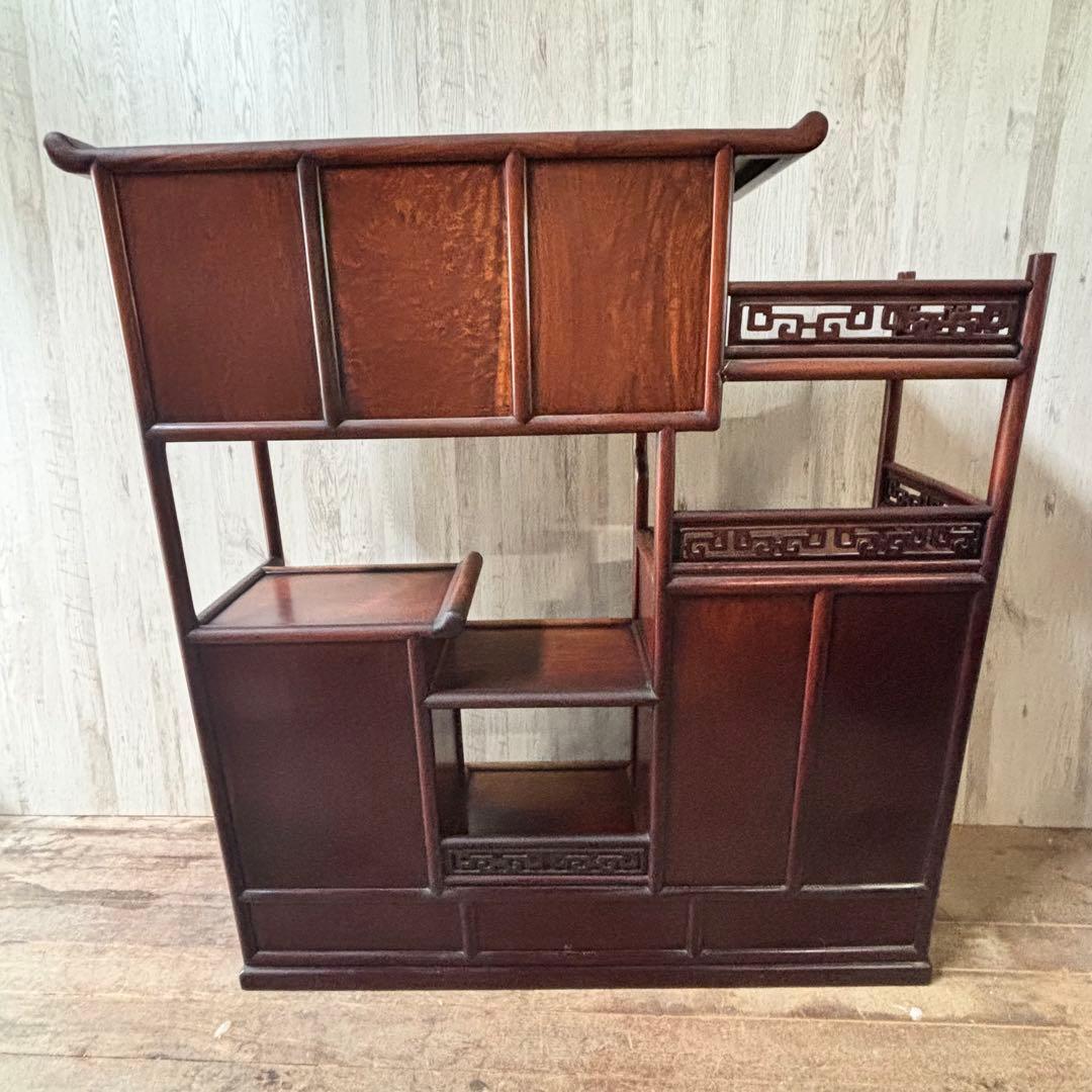 茶箪笥 飾り棚 茶棚 アンティーク レトロ 和風サイドボード 和室 茶室