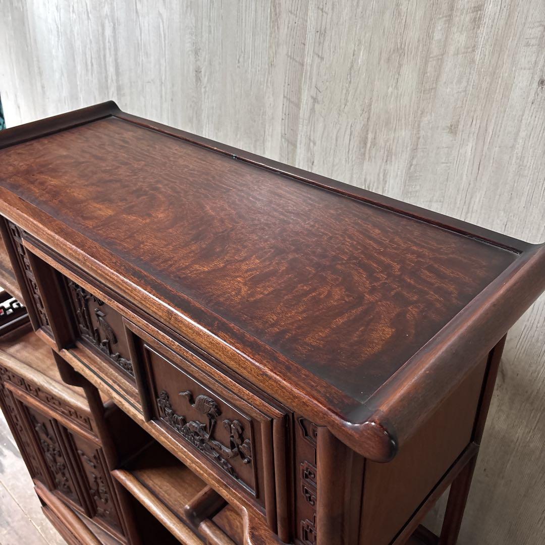 茶箪笥 飾り棚 茶棚 アンティーク レトロ 和風サイドボード 和室 茶室