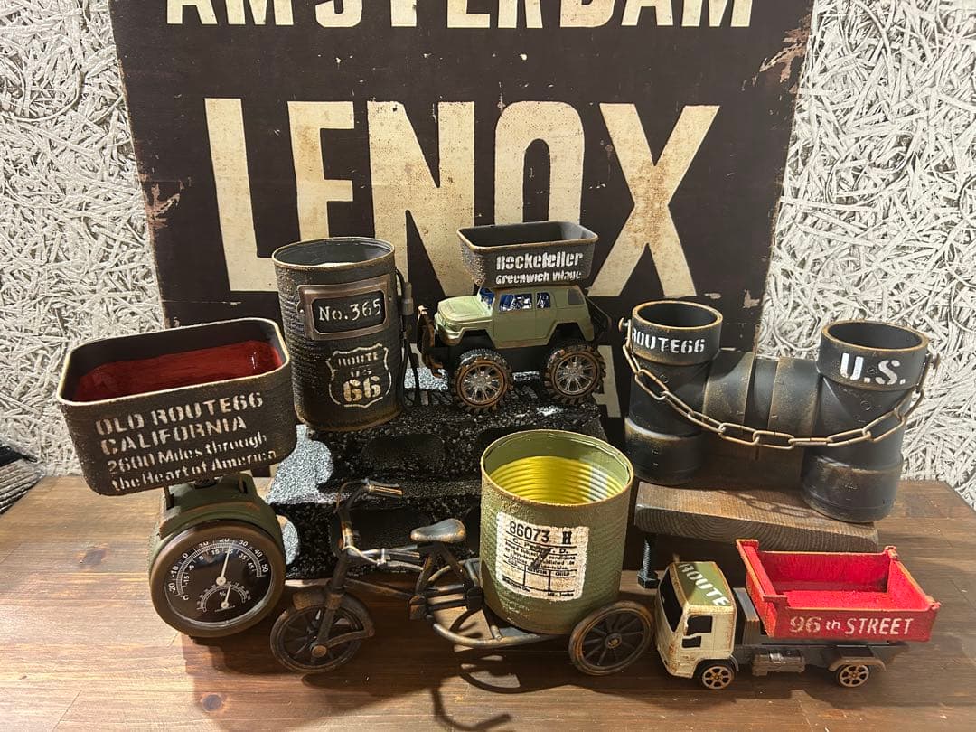 【ゆぅ】男前 プランター 6点☆リメイク鉢 リメイク缶 プランター