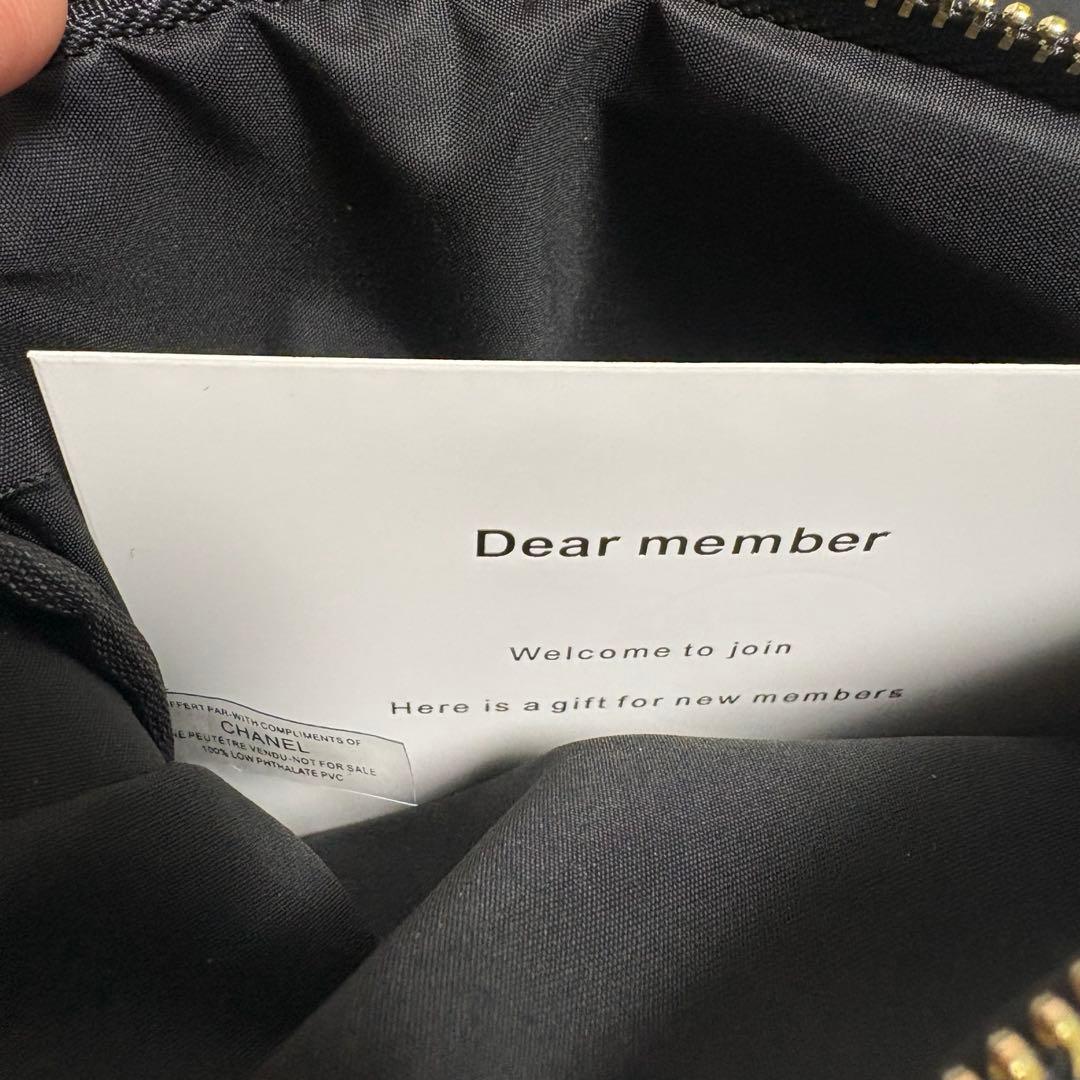 新品　CHANEL メイクアップポーチ ブラック　ノベルティ