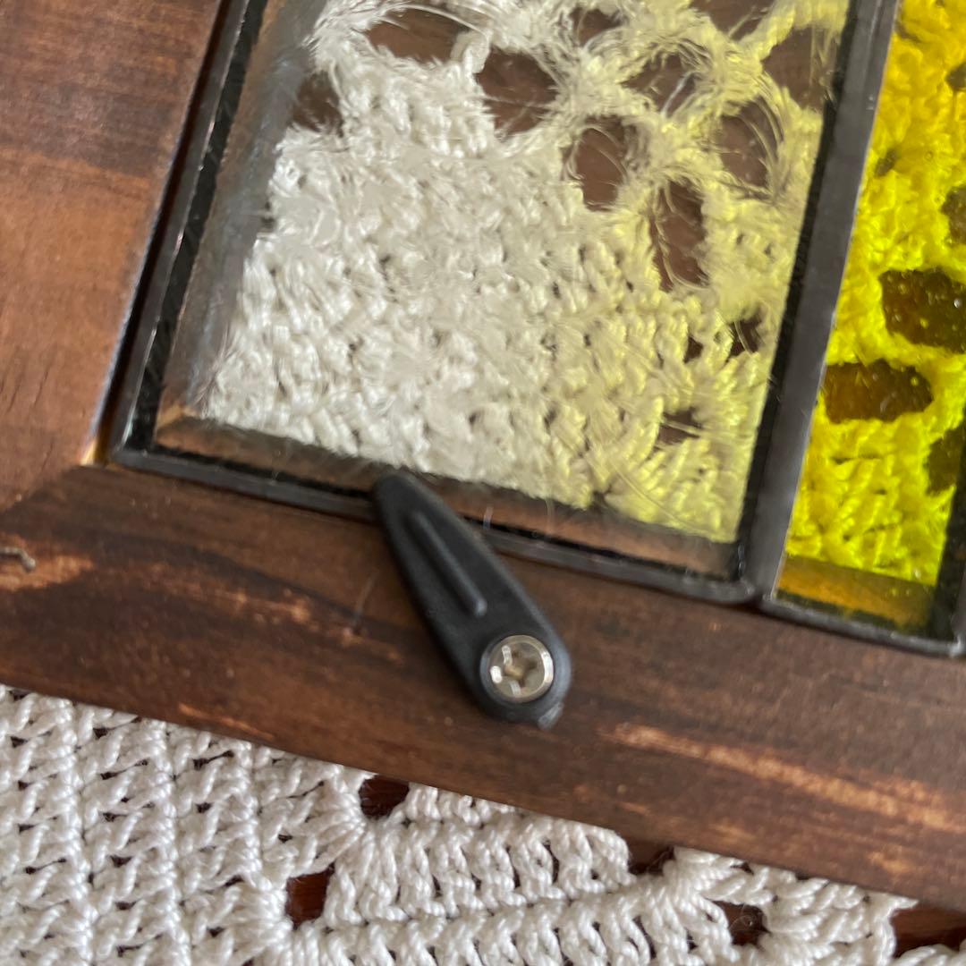 ステンドグラス　パネル　モザイクアート　ミモザ