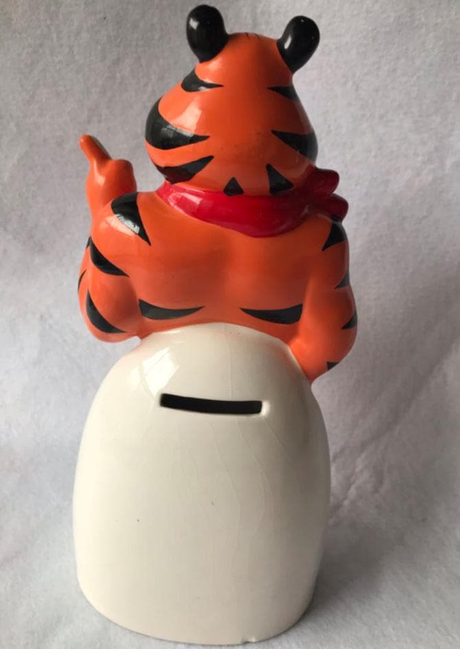 トニー・ザ・タイガー ケロッグのシリアル 陶器製 貯金箱
