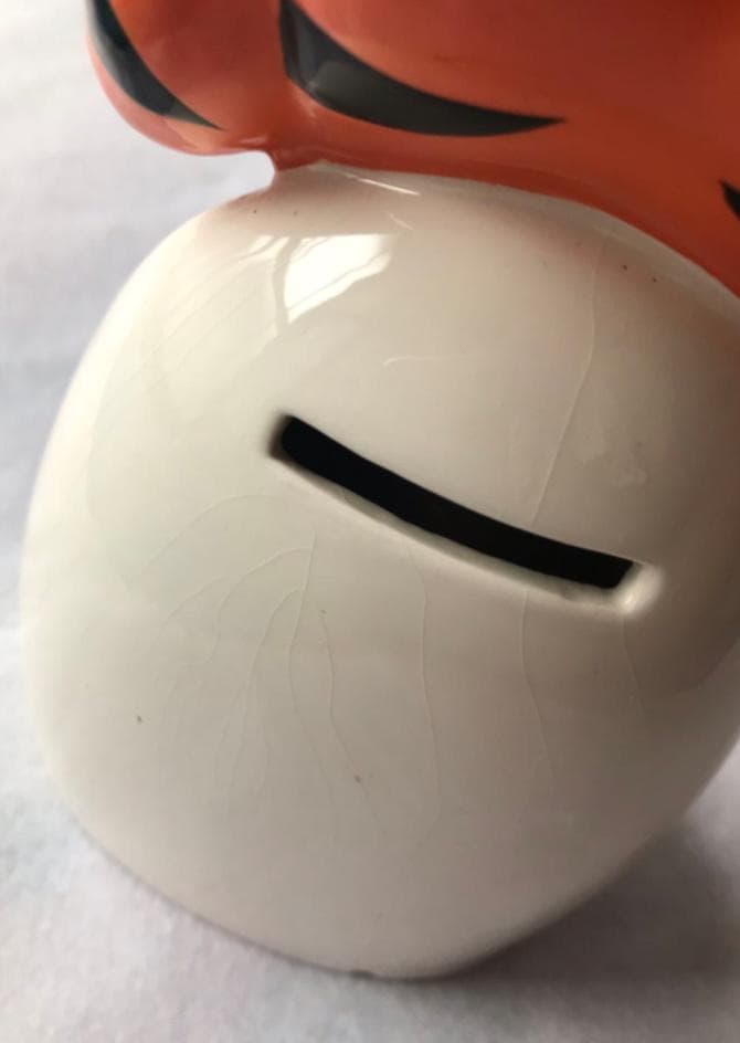 トニー・ザ・タイガー ケロッグのシリアル 陶器製 貯金箱