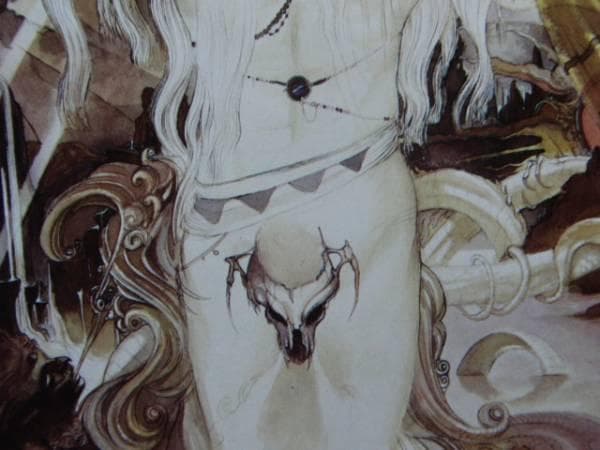 天野　喜孝、暁の女王マイシェラ、希少な画集より、新品額装付、状態良好