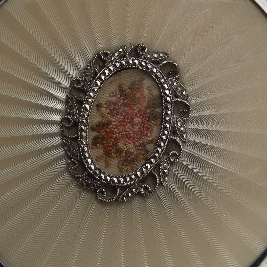 プチポワン　アンティーク　アクセサリーケース