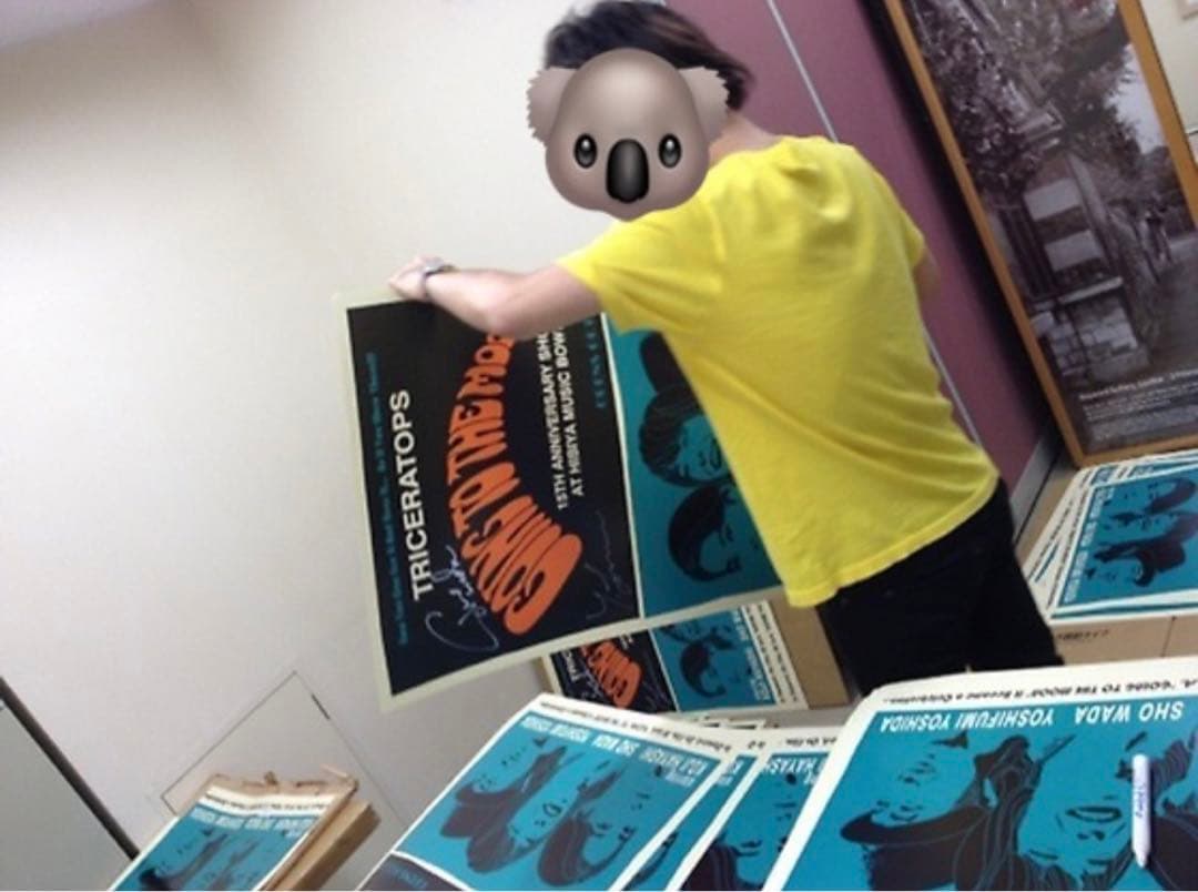 TRICERATOPSトライセラトップス　ライブシネマ記念ポスター　サイン入り