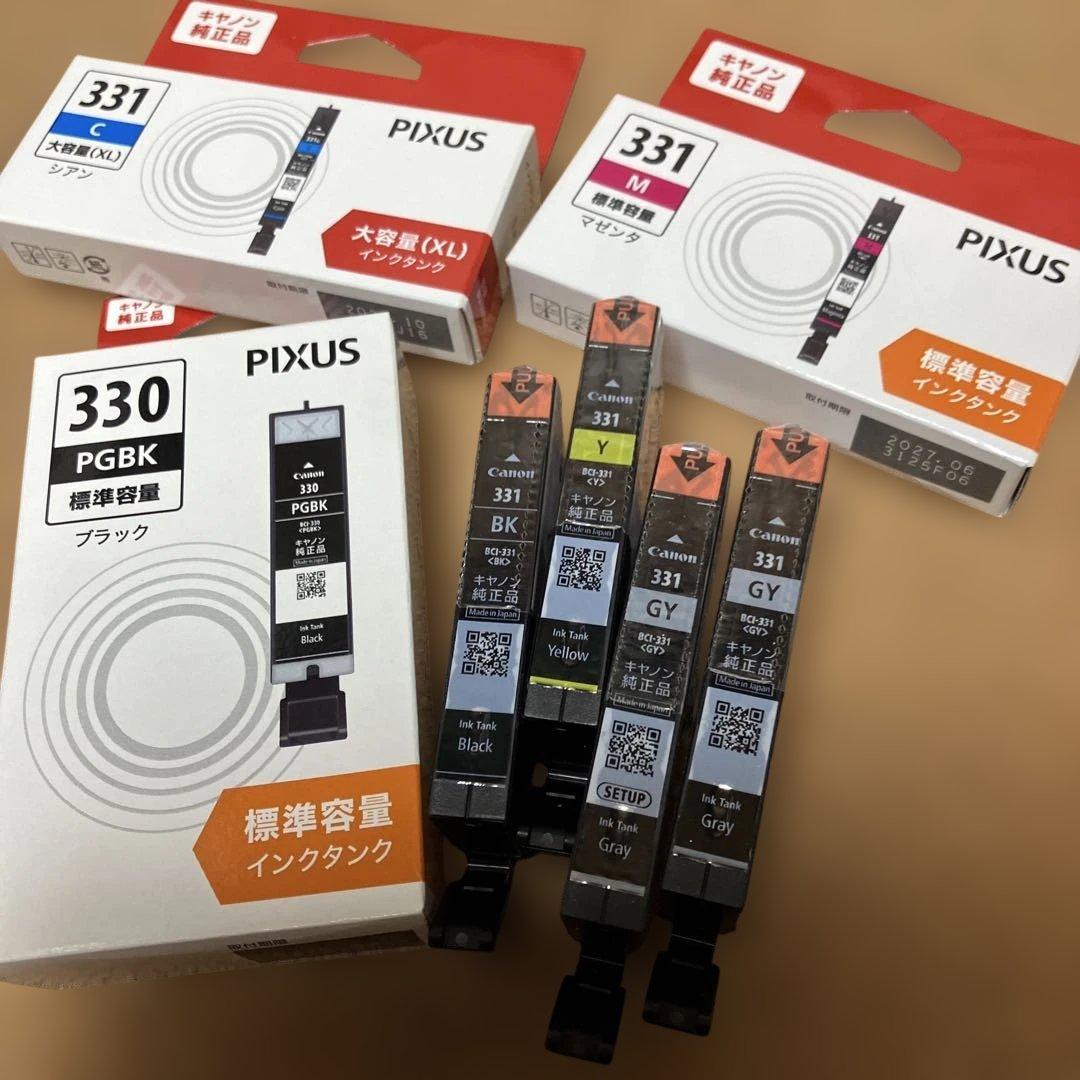 PIXUS 330 331 インクタンクセット6色　7個　新品　　canon