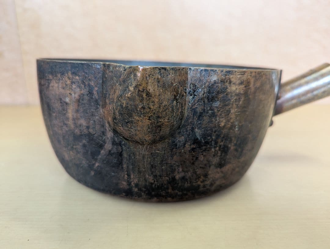 銅鍋 片手鍋 約760g レトロ アンティーク 調理器具 古道具