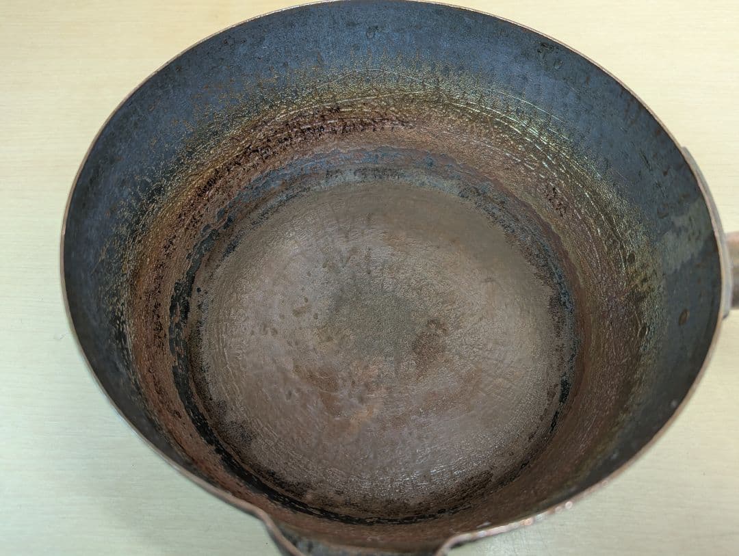 銅鍋 片手鍋 約760g レトロ アンティーク 調理器具 古道具