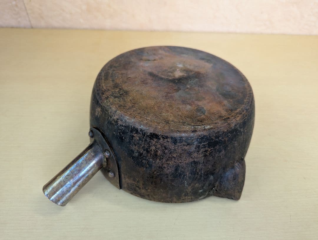 銅鍋 片手鍋 約760g レトロ アンティーク 調理器具 古道具