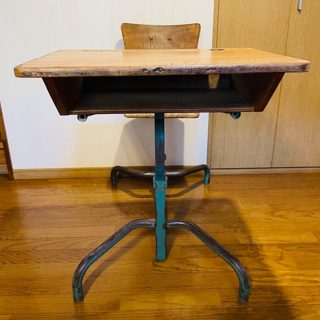 アンティーク フランス スクールデスク  学校  昭和 レトロ ヴィンテージ
