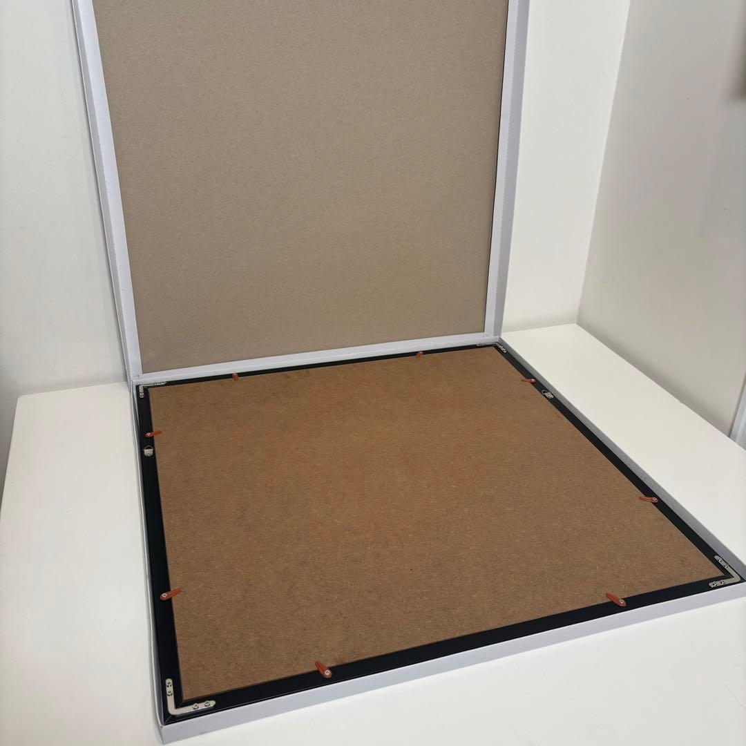 【50cm×50cm額付ポスター】デイヴィッド・ホックニー  「大きな水しぶき」