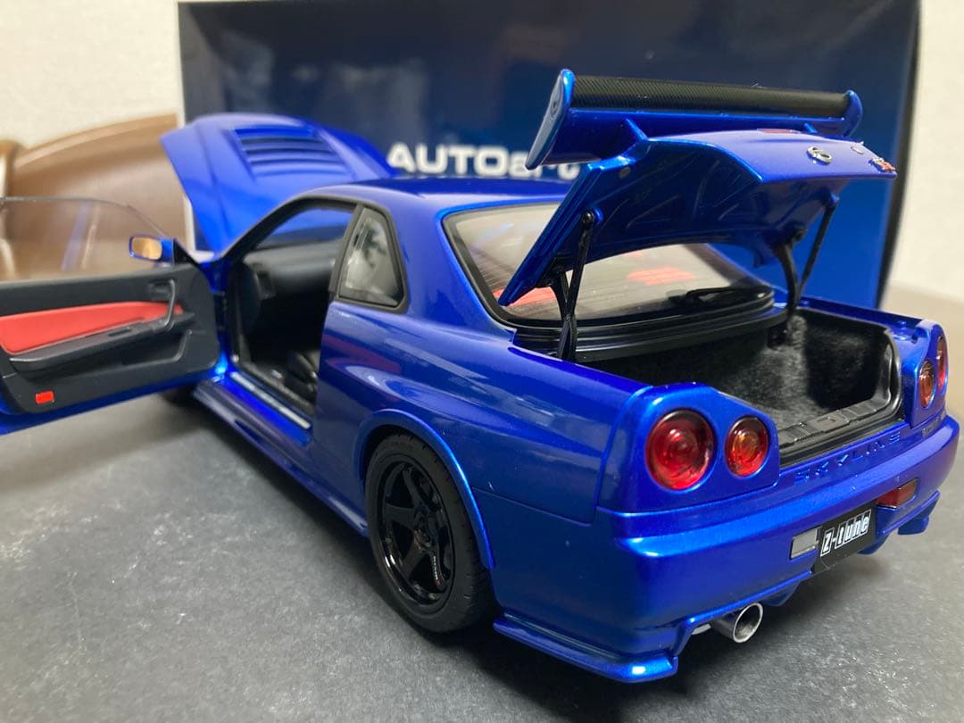 オートアート　1/18 ニスモ R34 GT-R Z-tune ベイサイドブルー