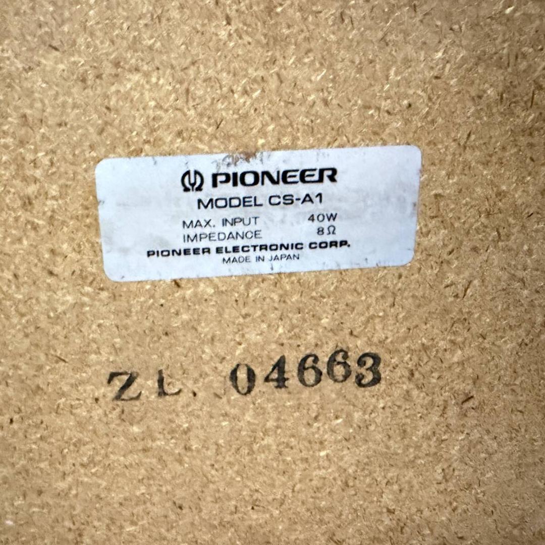 Pioneer パイオニア CS-A1 スピーカー 左右 ペア セット