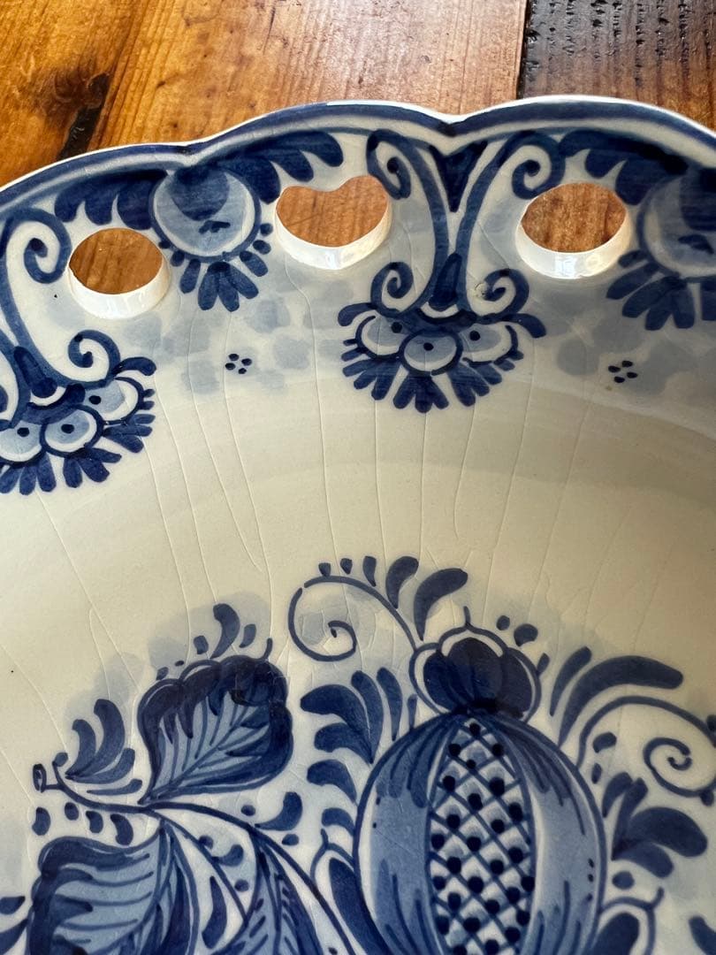 【Delfts blauw】1点もの ビンテージ デルフト焼き アンティーク希少