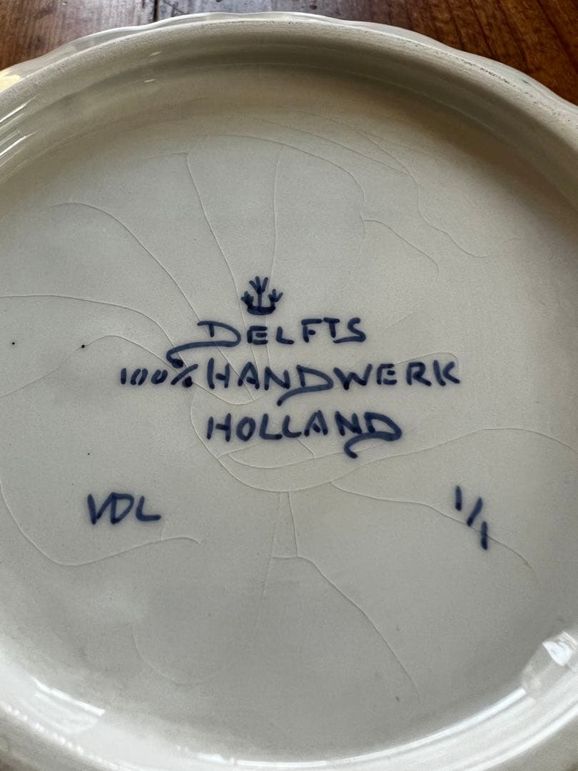 【Delfts blauw】1点もの ビンテージ デルフト焼き アンティーク希少