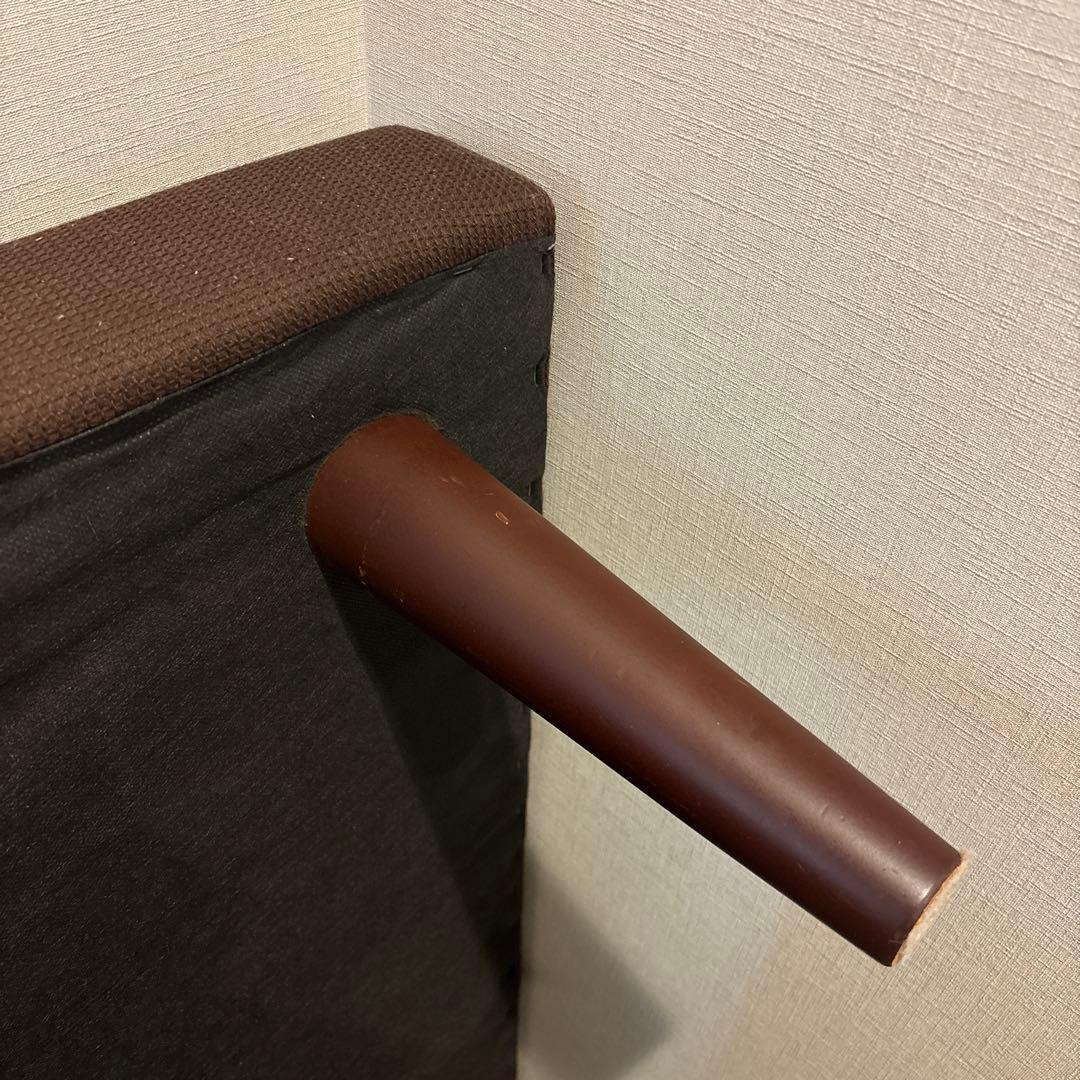 ブラウン シングルベッドフレーム