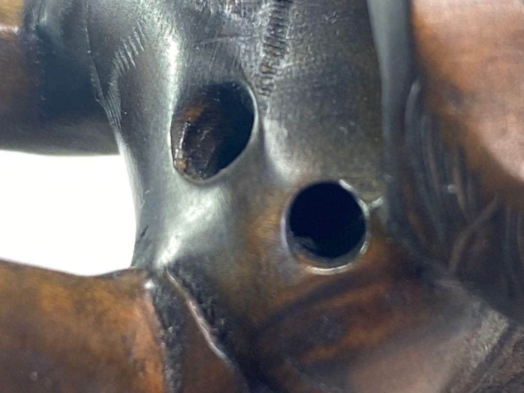 根付　柘植根付　柘植材　置物　鬼　黃楊繊細彫刻　木製