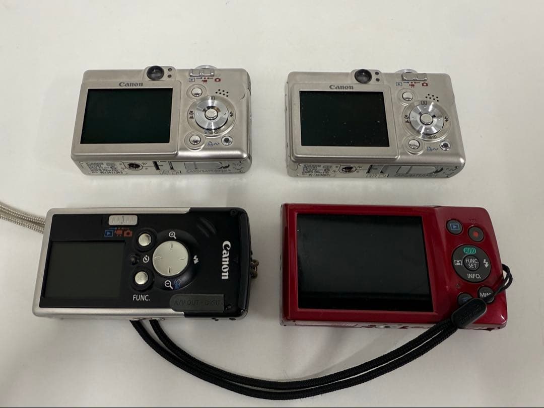 【ジャンク・まとめ売り】Canon IXYシリーズ 4台セット＋おまけSDカード