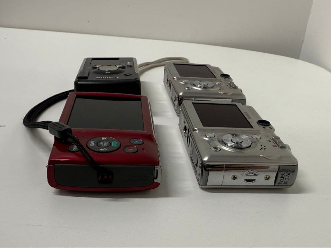 【ジャンク・まとめ売り】Canon IXYシリーズ 4台セット＋おまけSDカード