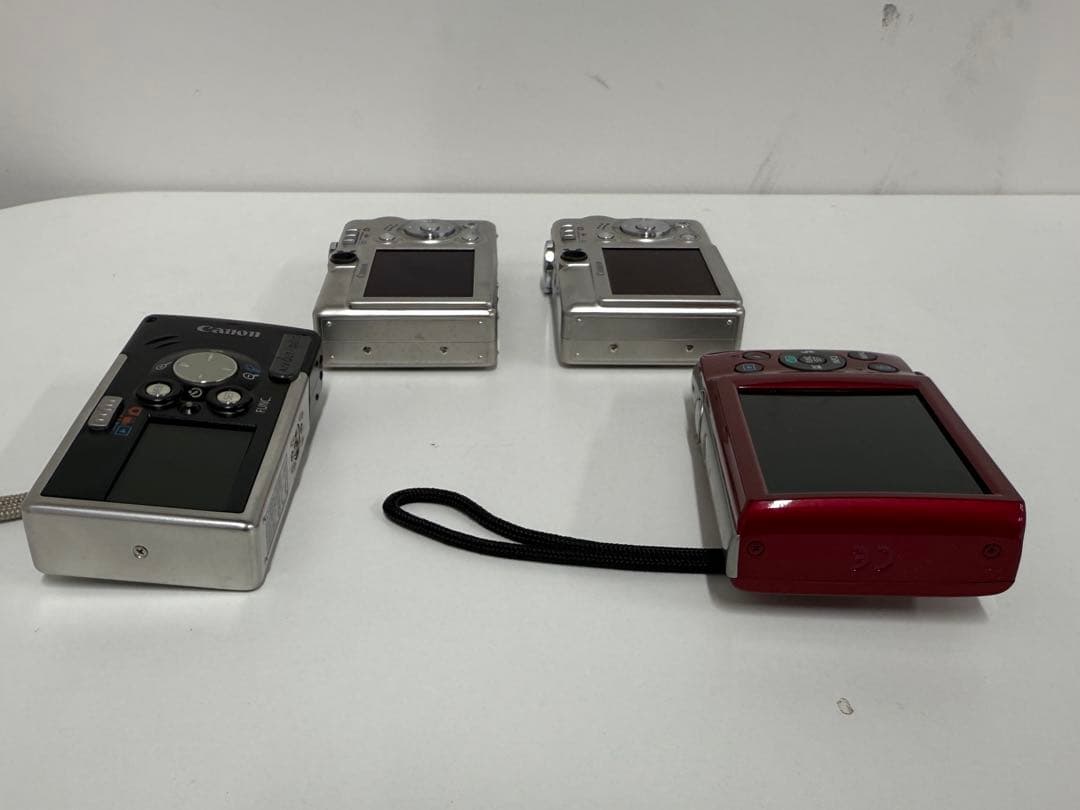 【ジャンク・まとめ売り】Canon IXYシリーズ 4台セット＋おまけSDカード
