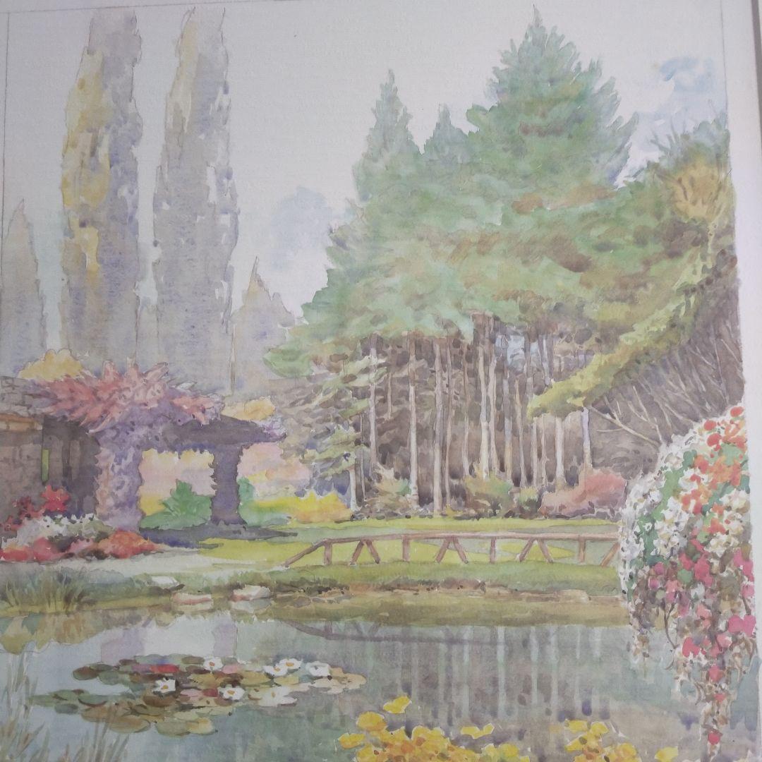 M. Marten, Lights in the Pond　公園　風景画