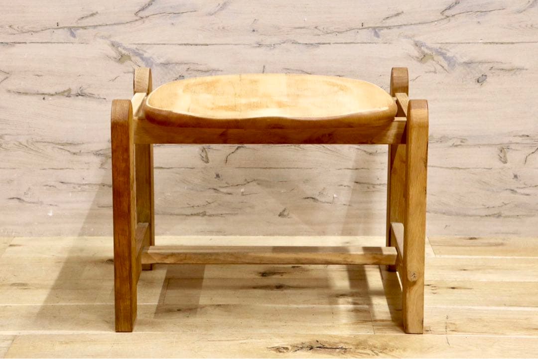 GMIK210○オーク無垢材 スツール 椅子 腰掛け ナチュラル シンプル 木