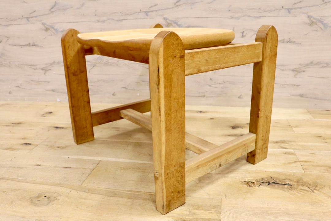 GMIK210○オーク無垢材 スツール 椅子 腰掛け ナチュラル シンプル 木