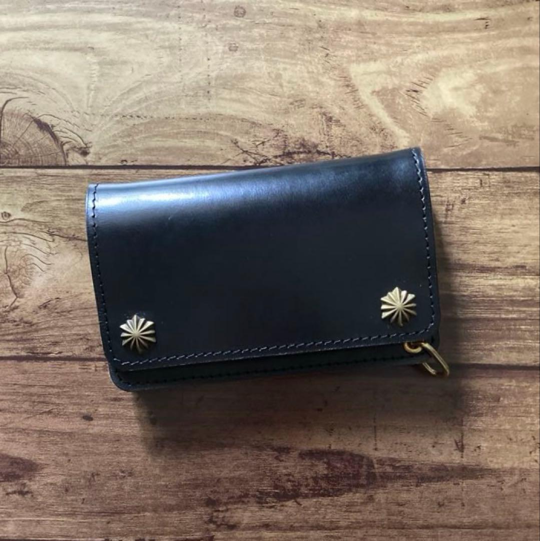 【蟹江孝幸様ご確認用】ミドルトラッカーウォレット【お札を折らずに収納】