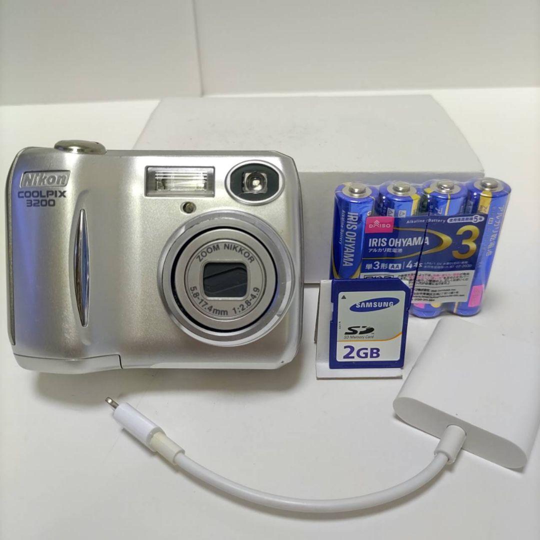 動作確認済み ニコン COOLPIX 3200 オールドコンデジ デジカメ