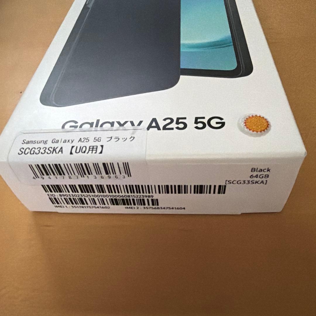 Samsung Galaxy A25 5G ブラック 64GB