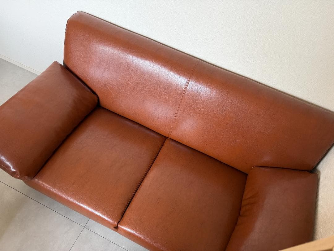 North Orange レザーソファ 二人がけ