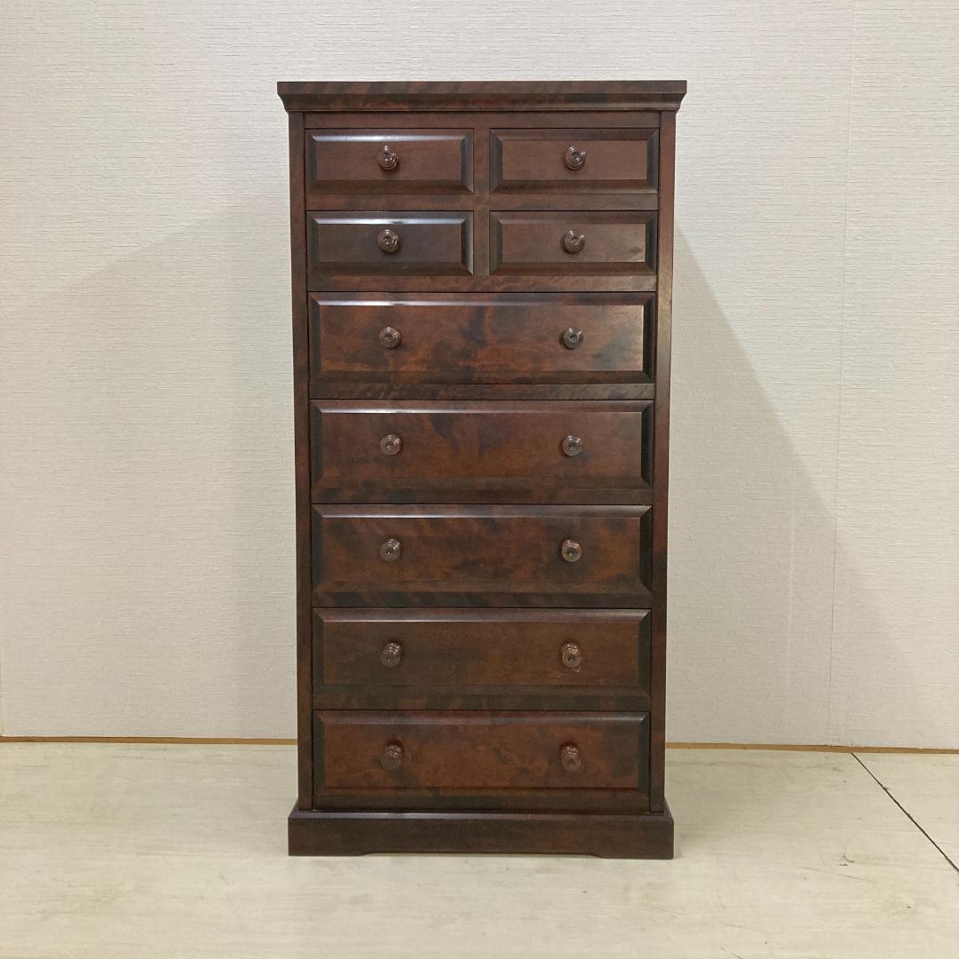 北海道民芸家具 整理箪笥 7段チェスト 樺材 収納家具 北民