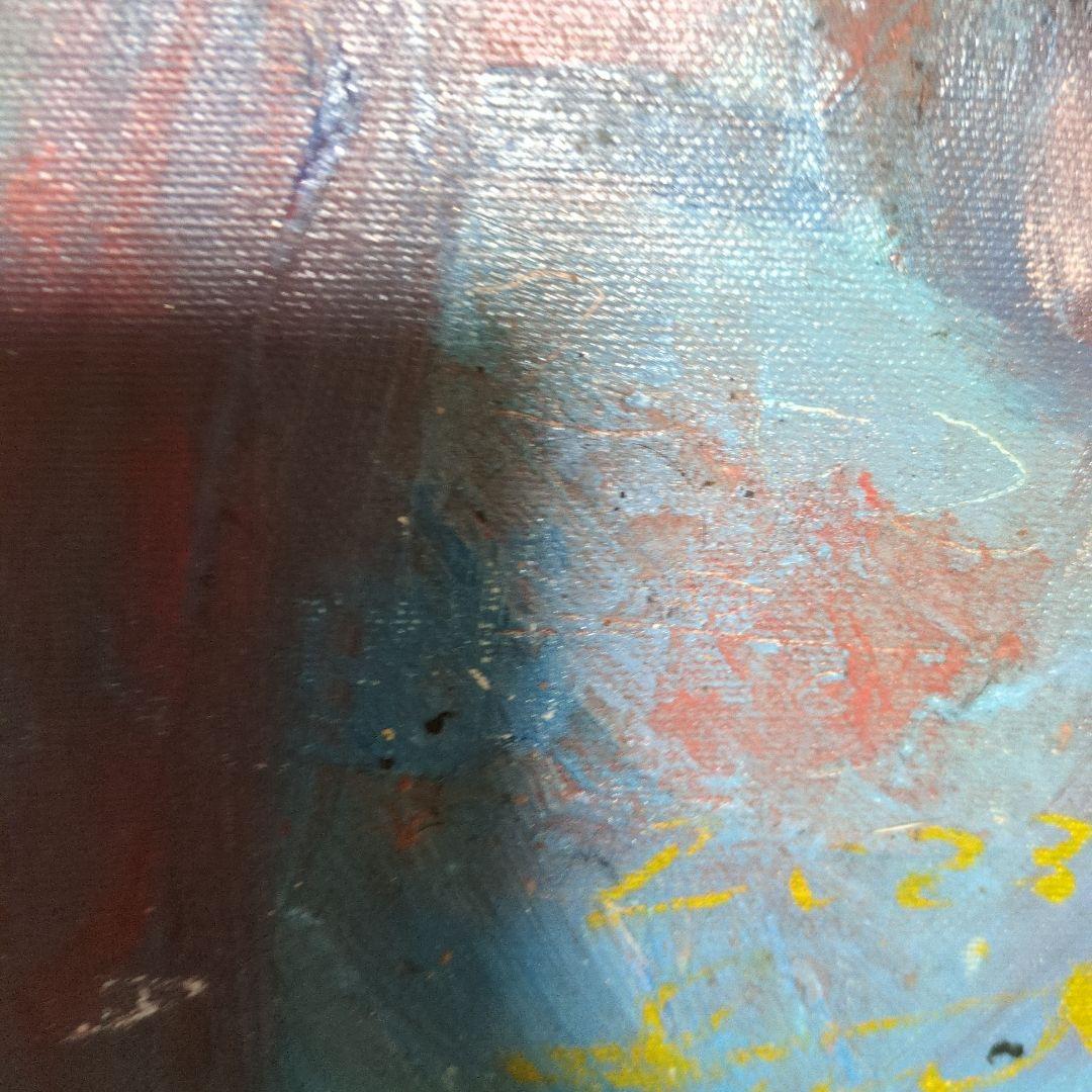 抽象画 人間と猫の顔