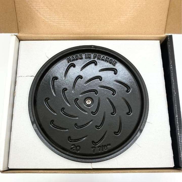 【N】ストウブ STAUB ミナペルホネン ココットラウンド20 グレー 未使用