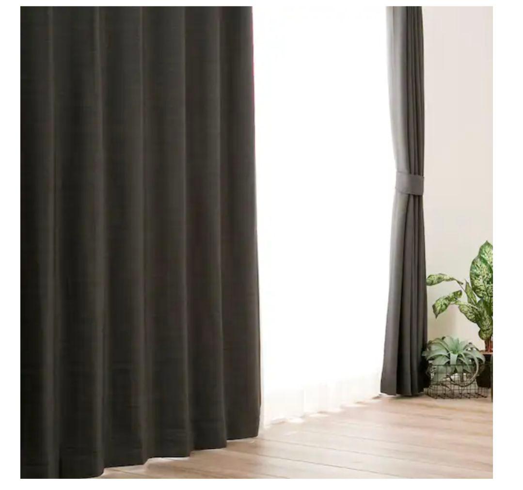 ニトリ 遮光1級・防炎カ ーテン(パレット2 ウォームグレー