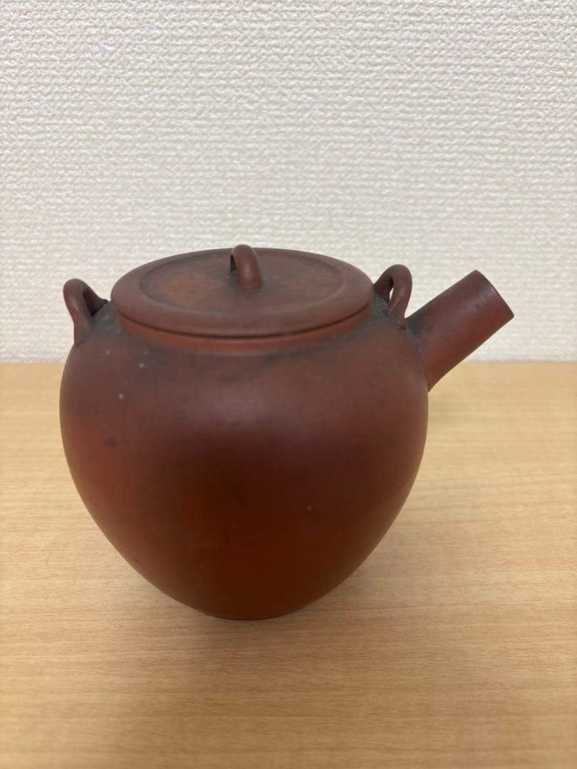 アンティーク　常滑焼　急須　朱泥　常山？
