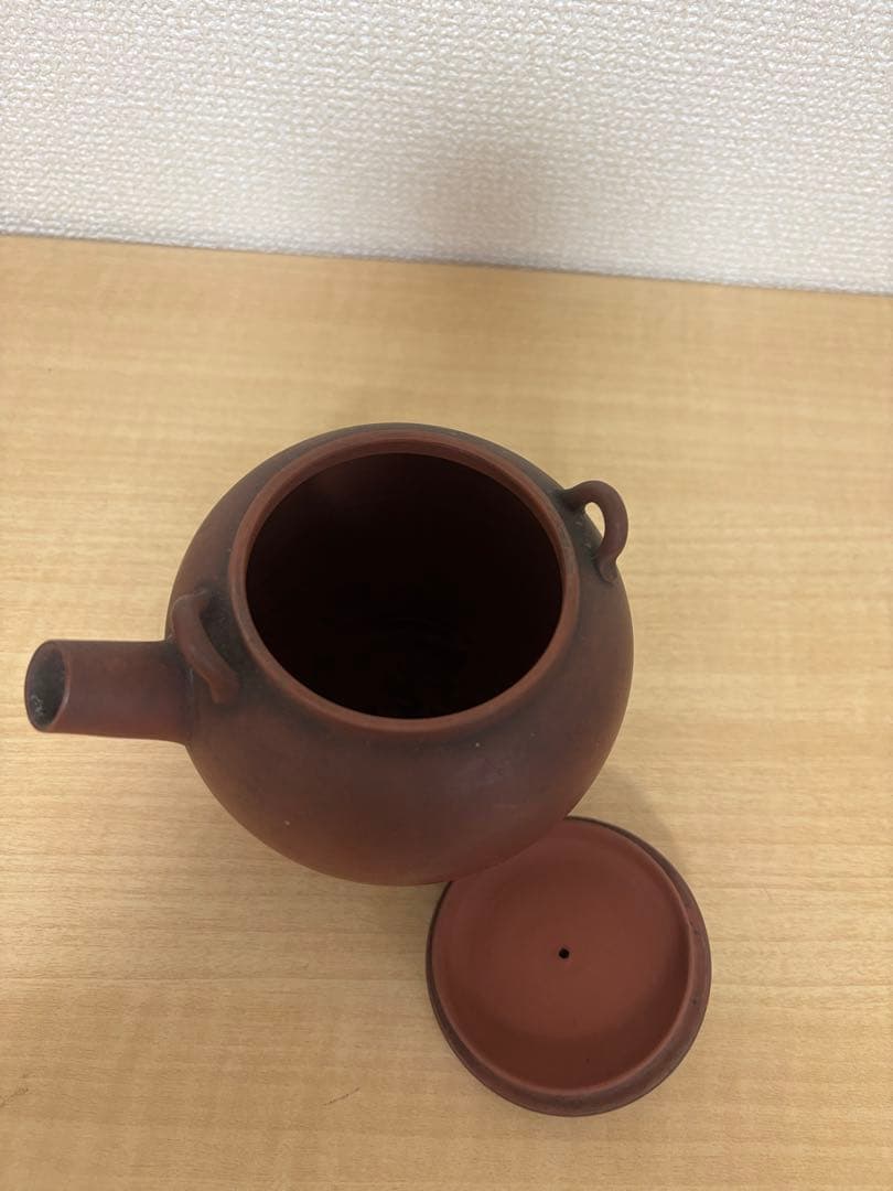 アンティーク　常滑焼　急須　朱泥　常山？