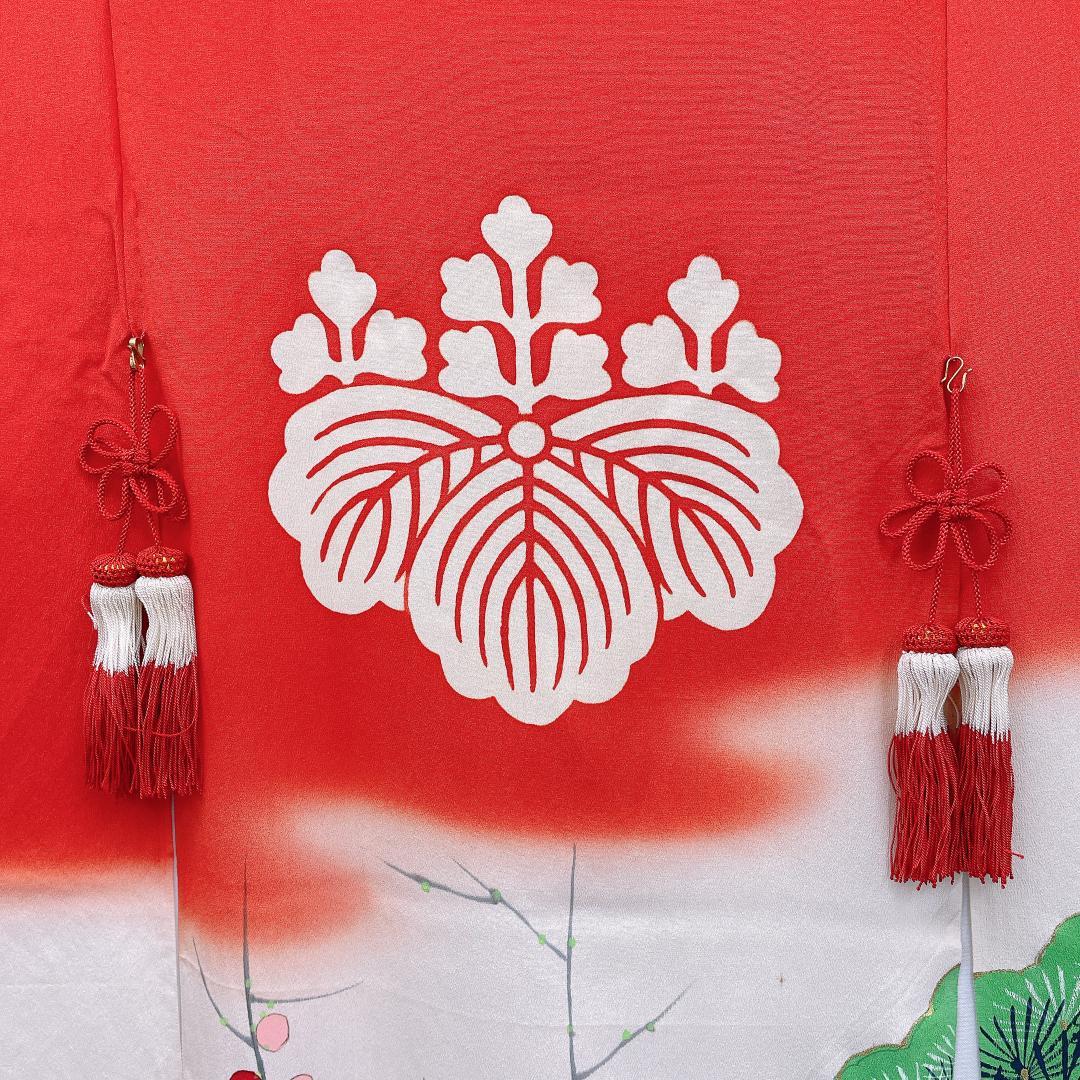 ★4354★ 花嫁暖簾 加賀 正絹 アンティーク風 レトロ 暖簾 のれん