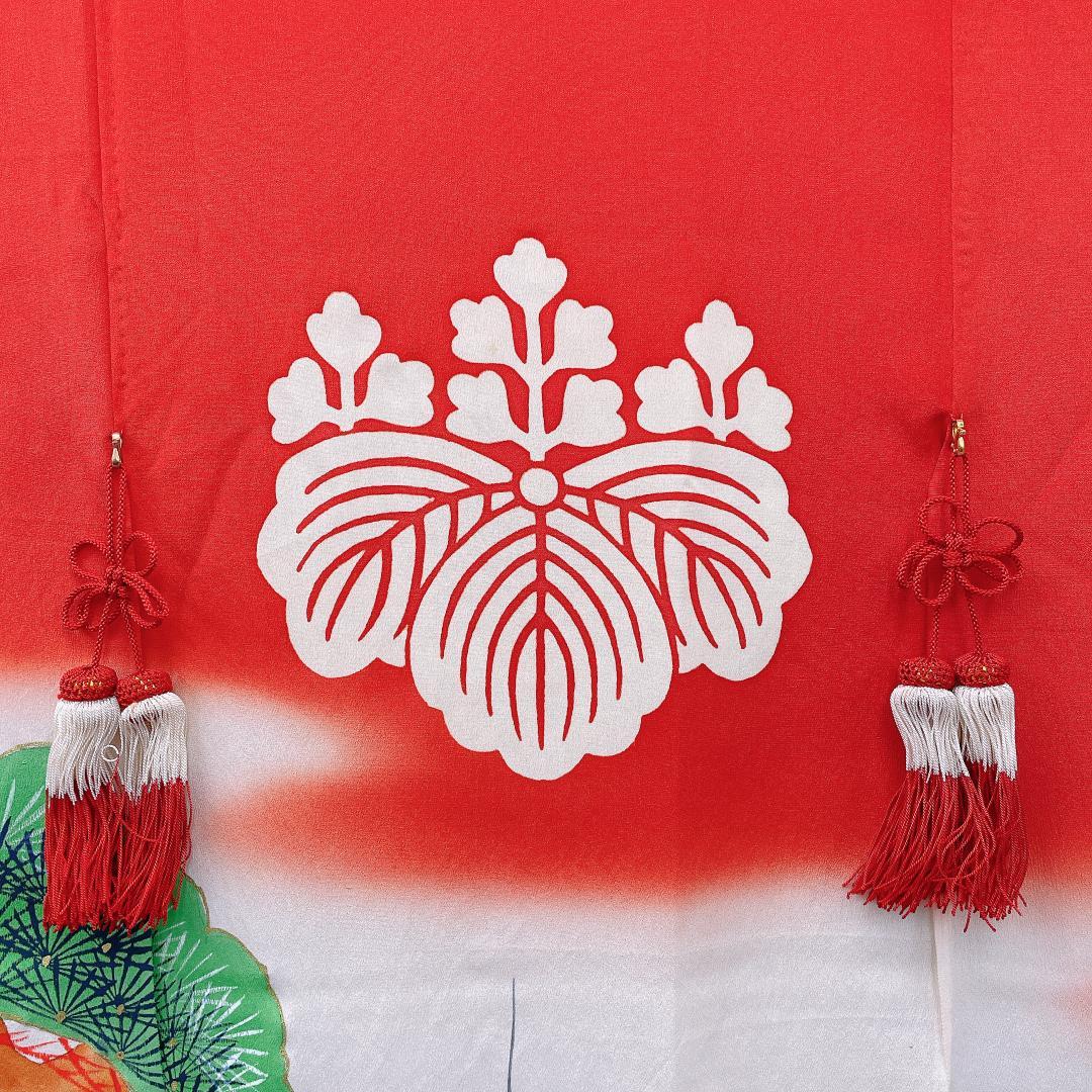 ★4354★ 花嫁暖簾 加賀 正絹 アンティーク風 レトロ 暖簾 のれん