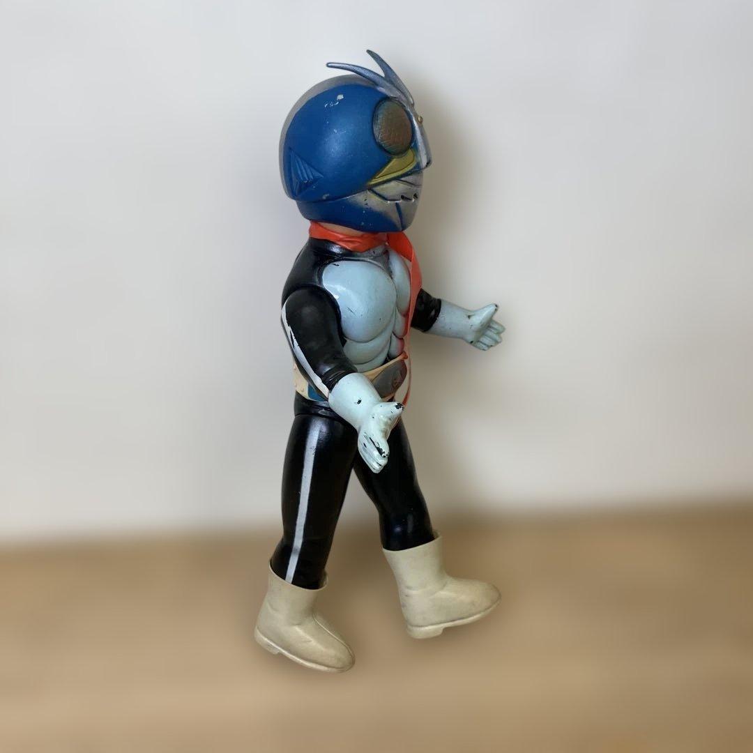 L*H様 希少レア 旧バンダイ 仮面ライダー 2号 ソフビ フィギュア 当時物