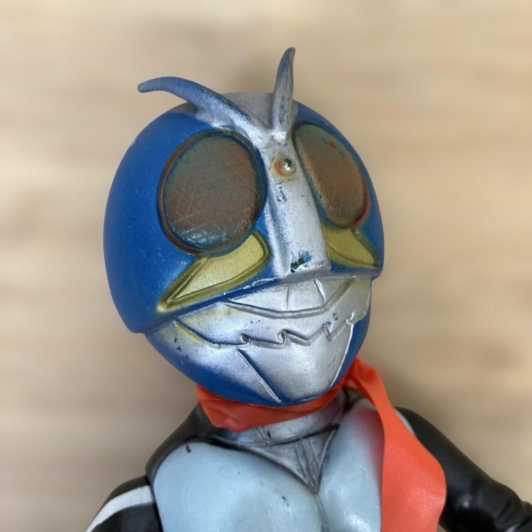 L*H様 希少レア 旧バンダイ 仮面ライダー 2号 ソフビ フィギュア 当時物
