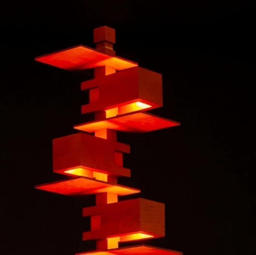 フランクロイドライト タリアセン 2 XLフロアライト　チェリーブラウン