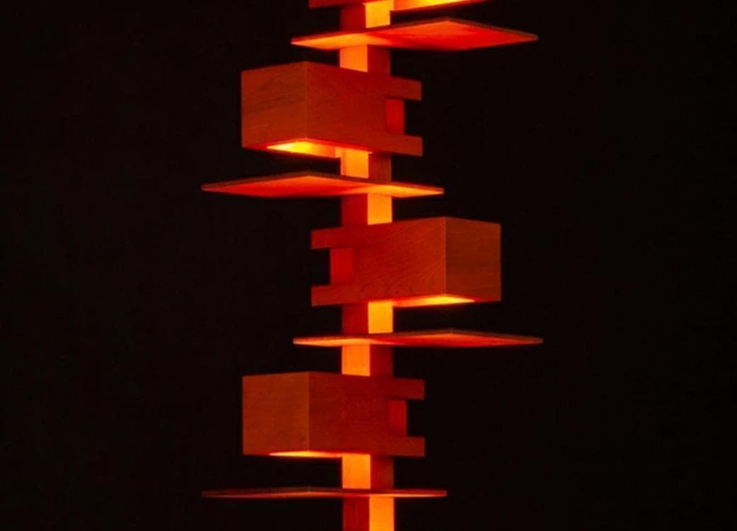 フランクロイドライト タリアセン 2 XLフロアライト　チェリーブラウン