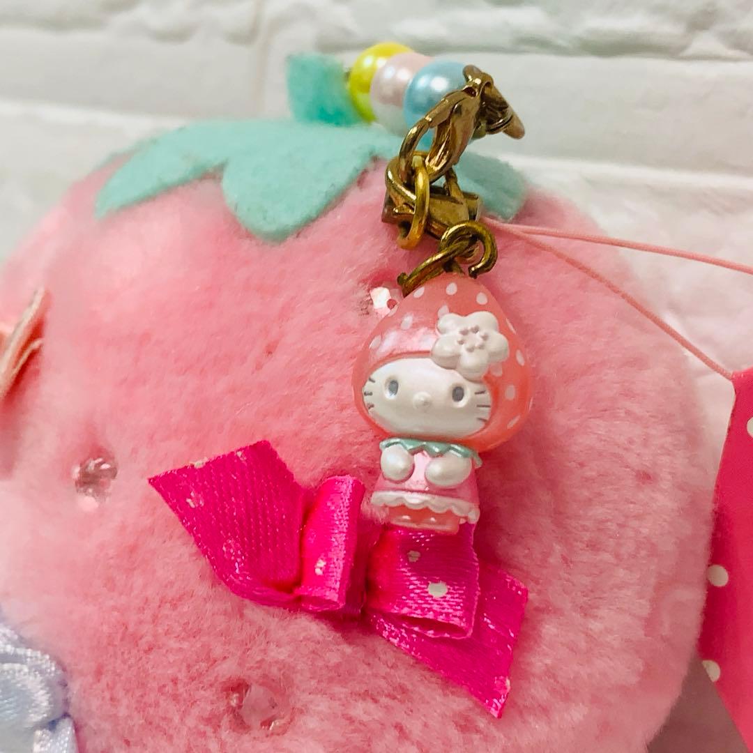 ☆激レア☆ ハローキティ　いちごBIGマスコット ストラップ　ピンクバージョン