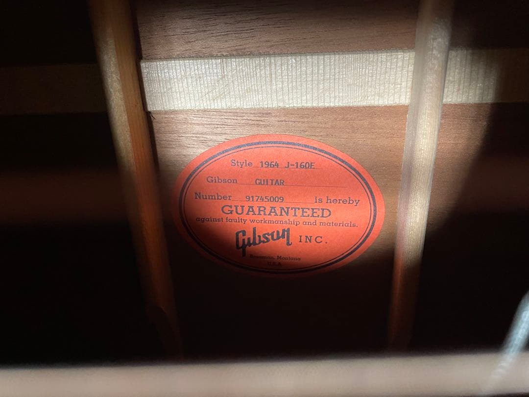 【タイムセール】Gibson1964 J160E オール単板 95年製