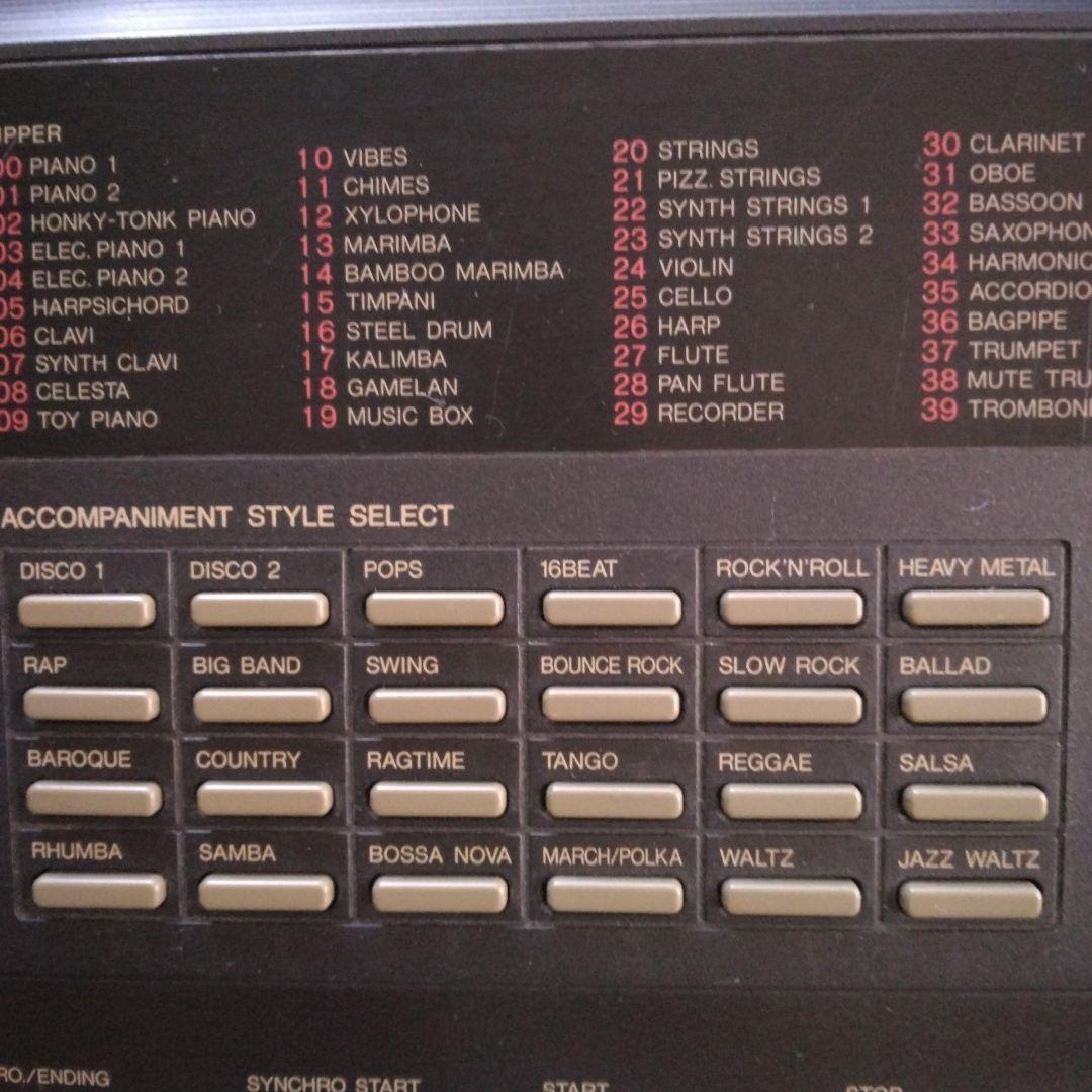 【Used・YAMAHA】キーボード　ポータトーンPSR-37 　アダプタ取説付